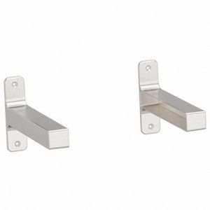 IKEA GRANHULT Bracket (Set of 2) for Shelf 7-3/4" x 4-3/4" Nickel Plated